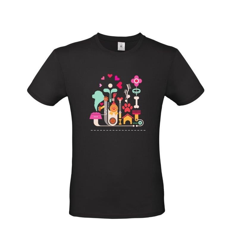 T-Shirt uomo cane Terranova - grafica Newfy Passion 1 T-Shirt uomo cane Terranova - grafica Newfy Passion 1