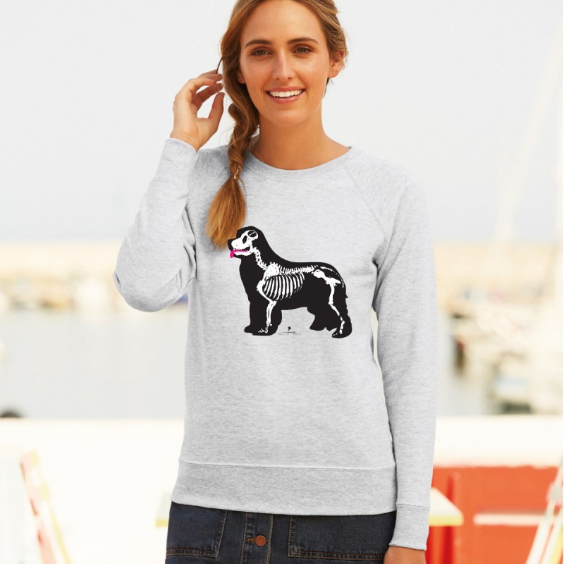 Felpa leggera da donna con grafica cane Terranova - Newfy X Ray Felpa leggera da donna con grafica cane Terranova - Newfy X Ray