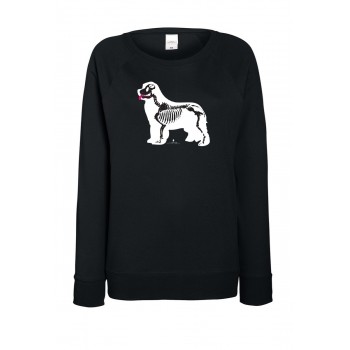 Felpa leggera da donna con grafica cane Terranova - Newfy X Ray