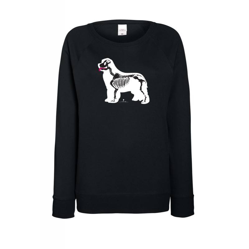 Felpa leggera da donna con grafica cane Terranova - Newfy X Ray Felpa leggera da donna con grafica cane Terranova - Newfy X Ray