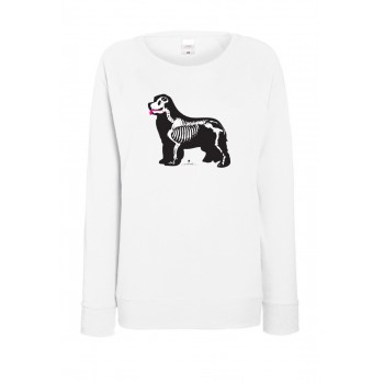 Felpa leggera da donna con grafica cane Terranova - Newfy X Ray