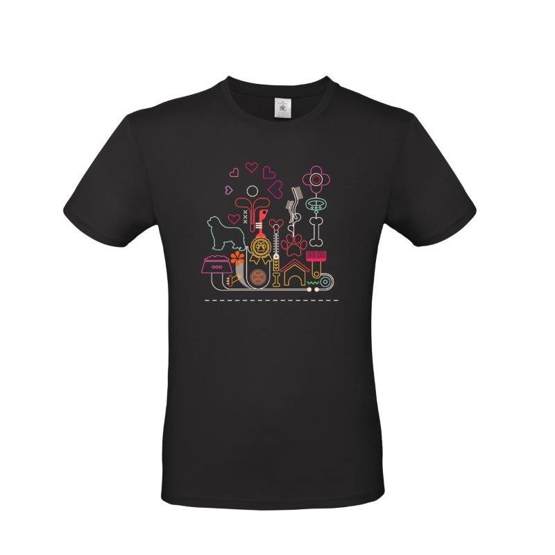 T-Shirt uomo cane Terranova - grafica Newfy Passion 2 T-Shirt uomo cane Terranova - grafica Newfy Passion 2