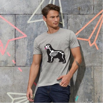 T-Shirt uomo cane Terranova - grafica Newfy X-Ray
