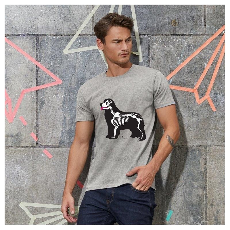 T-Shirt uomo cane Terranova - grafica Newfy X-Ray