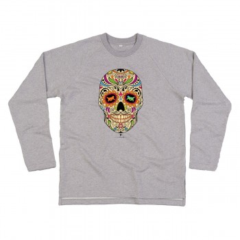 Felpa in cotone organico da donna con grafica cane Terranova - Newfy La noche de los muertos 2