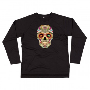 Felpa in cotone organico da donna con grafica cane Terranova - Newfy La noche de los muertos 2