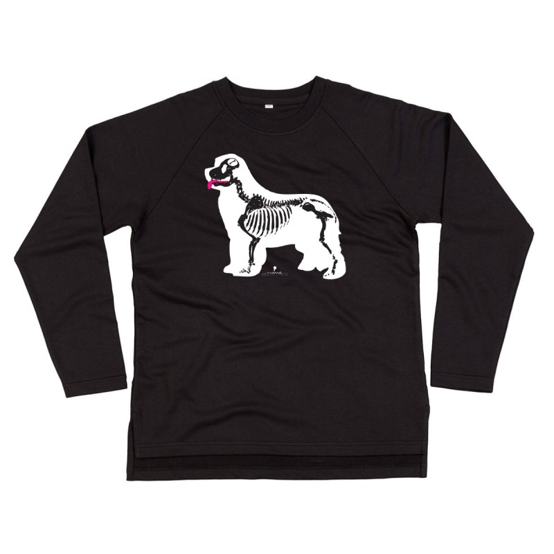 Felpa in cotone organico da donna con grafica cane Terranova - Newfy X Ray Felpa in cotone organico da donna con grafica cane Terranova - Newfy X Ray