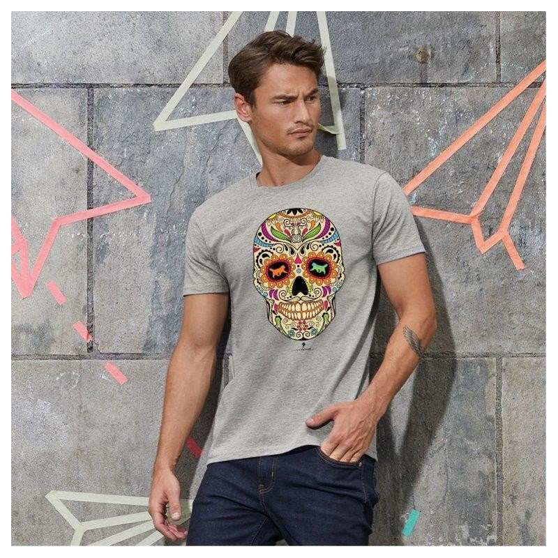 T-Shirt uomo con grafica cane Terranova - La noche de los muertos 2 T-Shirt uomo con grafica cane Terranova - La noche de los muertos 2