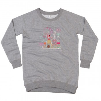 Felpa lunga da donna con grafica cane Terranova - Newfy Passion 2