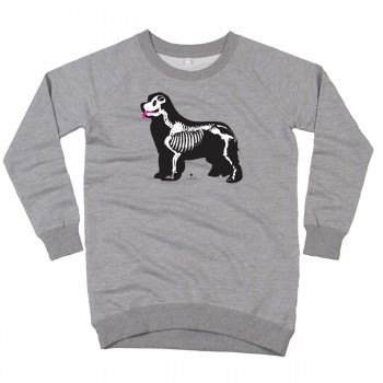 Felpa lunga da donna con grafica cane Terranova - Newfy X Ray
