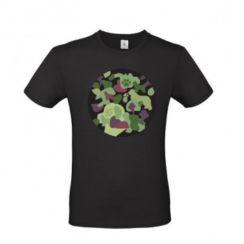 T-Shirt uomo con grafica cane Terranova - Camouflage