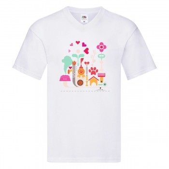 T-Shirt bimbo con grafica Terranova Newfy Passion 1