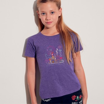 T-Shirt bimba con grafica Terranova Newfy Passion 2