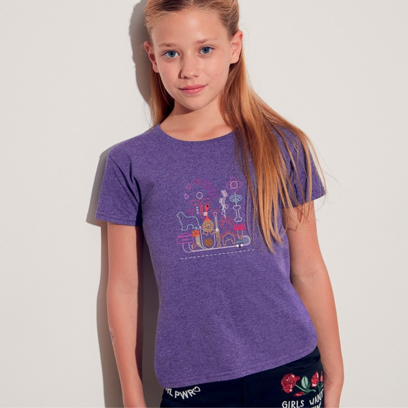 T-Shirt bimba con grafica Terranova Newfy Passion 2