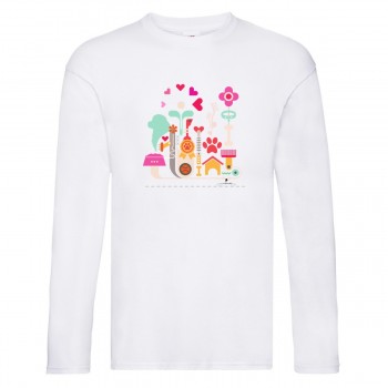 T-Shirt a maniche lunghe bambini con grafica Terranova Newfy Passion1