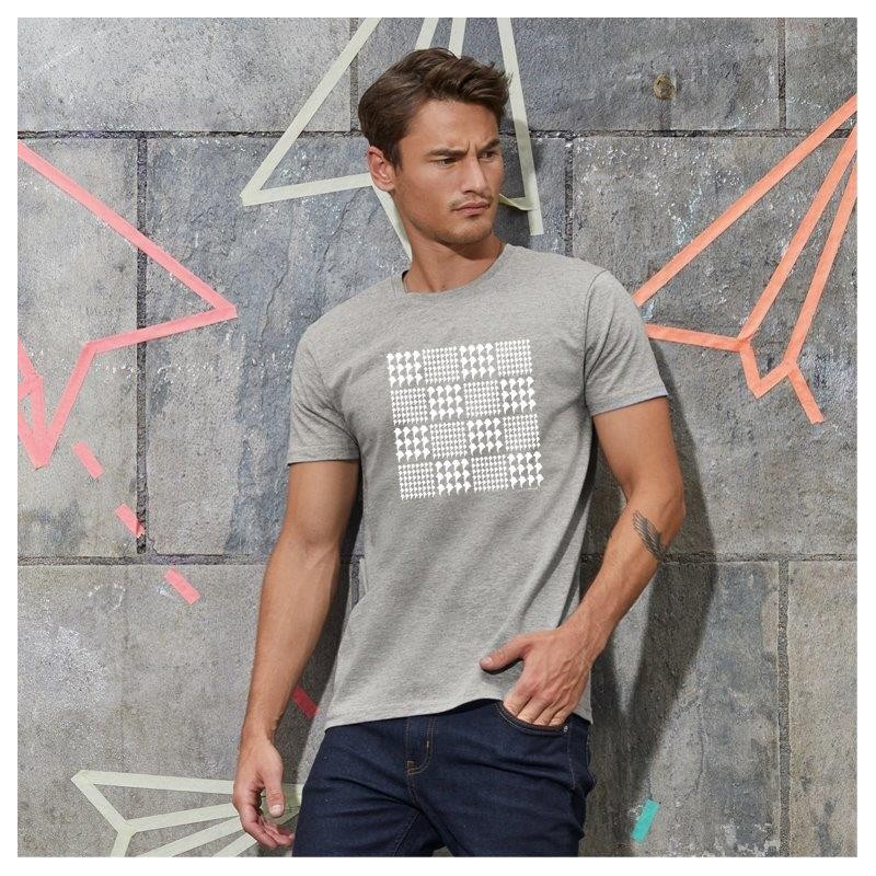 T-Shirt uomo con grafica cane Terranova - Prince of Wales