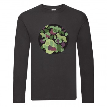 T-Shirt a maniche lunghe bambini con grafica Terranova Newfy Camouflage