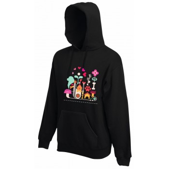 Felpa con cappuccio per bambini con grafica Terranova Newfy Passion 1