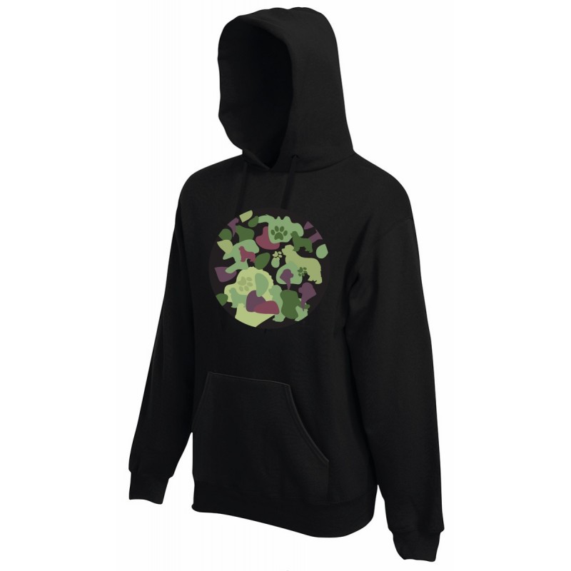 Felpa con cappuccio per bambini con grafica Terranova Newfy Camouflage Felpa con cappuccio per bambini con grafica Terranova Newfy Camouflage