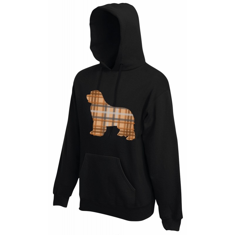 Felpa con cappuccio per bambini con grafica Terranova Newfy Tartan Felpa con cappuccio per bambini con grafica Terranova Newfy Tartan