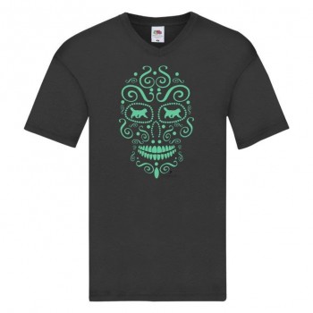T-shirt scollo a V con grafica Terranova Newfy la noche de los muertos 1