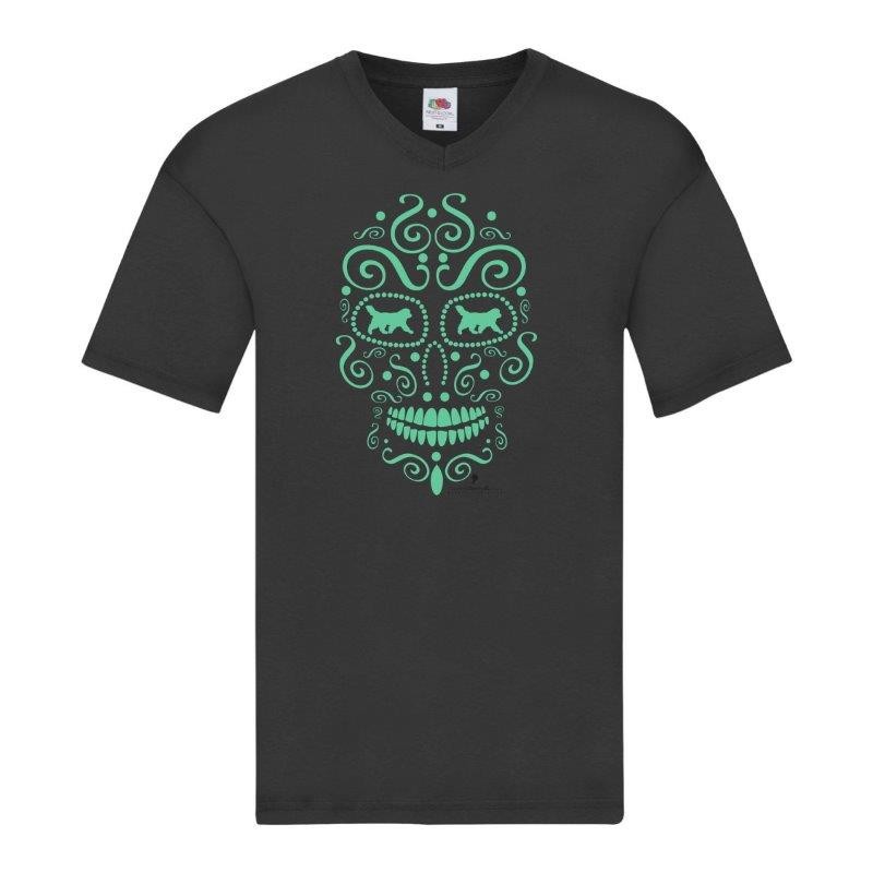 T-shirt scollo a V con grafica Terranova Newfy la noche de los muertos 1 T-shirt scollo a V con grafica Terranova Newfy la noche de los muertos 1