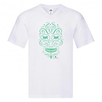T-shirt scollo a V con grafica Terranova Newfy la noche de los muertos 1