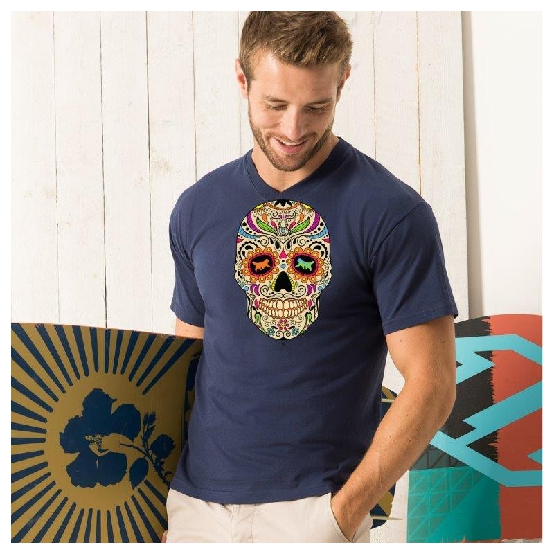 T-shirt scollo a V con grafica Terranova Newfy la noche de los muertos 2 T-shirt scollo a V con grafica Terranova Newfy la noche de los muertos 2