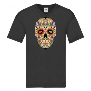 T-shirt scollo a V con grafica Terranova Newfy la noche de los muertos 2