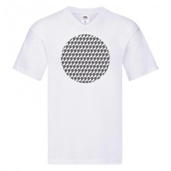 T-shirt scollo a V con grafica Terranova Newfy Optical