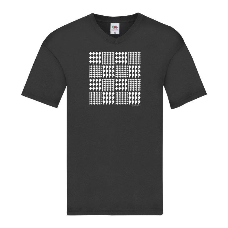 T-shirt scollo a V con grafica Terranova Newfy Prince of Wales T-shirt scollo a V con grafica Terranova Newfy Prince of Wales