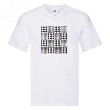 T-shirt scollo a V con grafica Terranova Newfy Prince of Wales