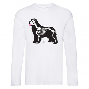 T-shirt manica lunga con grafica cane Terranova Newfy X-Ray