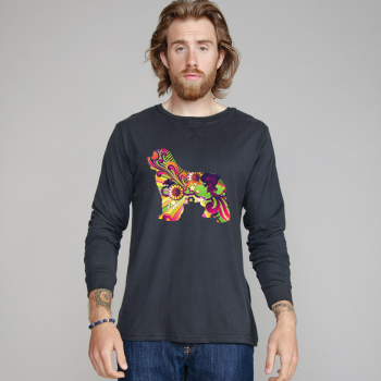 T-shirt manica lunga Superstar con grafica cane Terranova Newfy Vintage