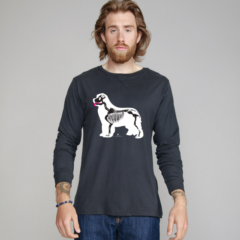 T-shirt manica lunga Superstar con grafica cane Terranova Newfy X-Ray