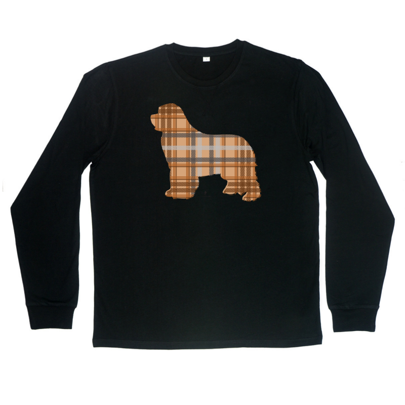 T-shirt manica lunga Superstar con grafica cane Terranova Tartan T-shirt manica lunga Superstar con grafica cane Terranova Tartan