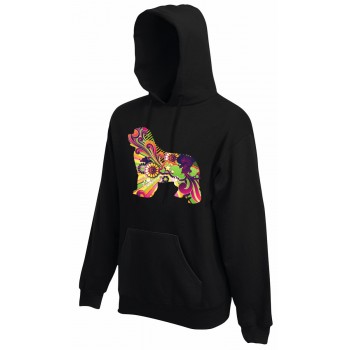 Felpa con cappuccio da uomo con grafica cane Terranova Newfy Vintage