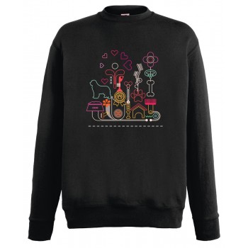 Felpa leggera da uomo con grafica cane Terranova Newfy Newfy Passion 2