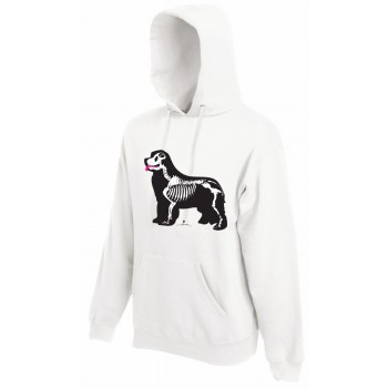 Felpa con cappuccio da uomo con grafica cane Terranova Newfy X Ray