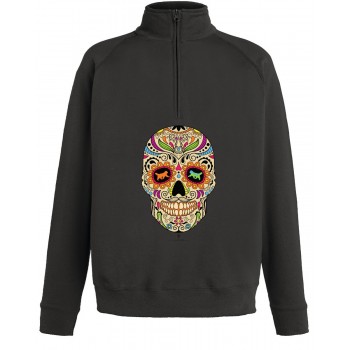 Felpa leggera con zip da uomo con grafica cane Terranova Newfy la noche de los muertos 2