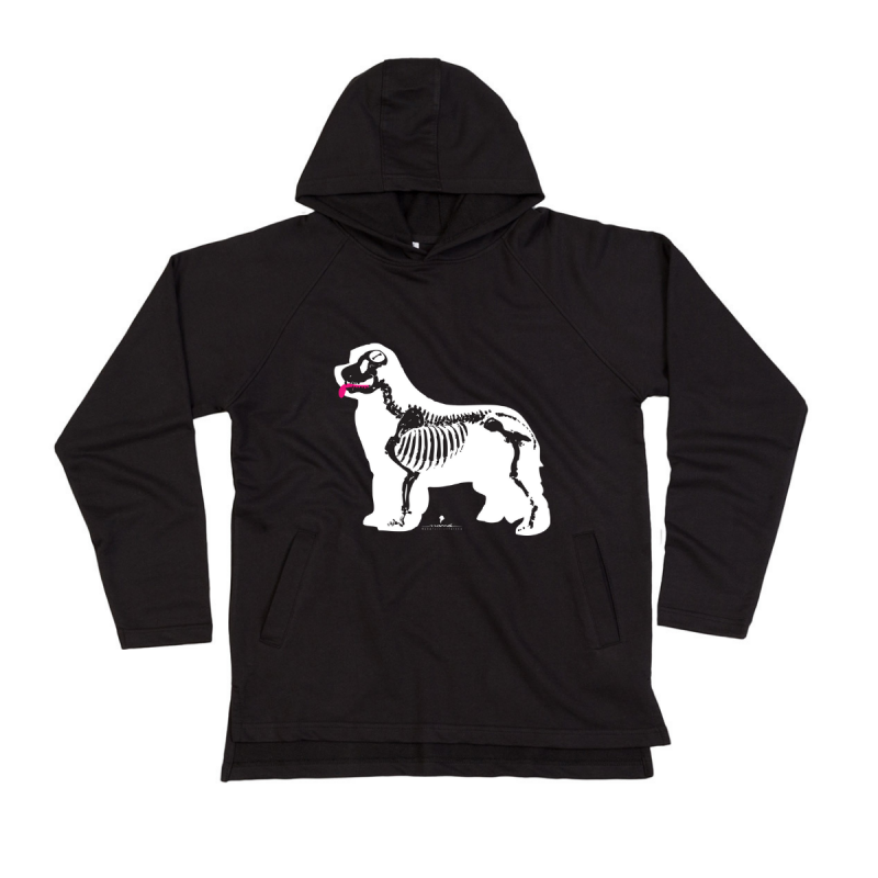 Felpa uomo leggera con cappuccio con grafica cane Terranova Newfy X Ray Felpa uomo leggera con cappuccio con grafica cane Terranova Newfy X Ray