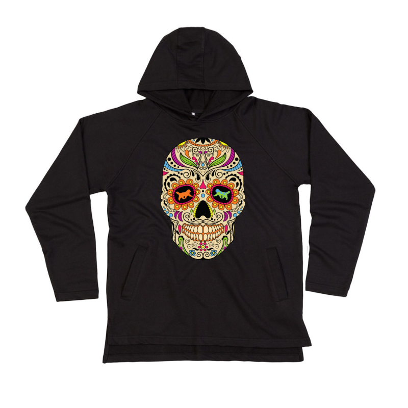 Felpa uomo leggera con cappuccio con grafica cane Terranova Newfy la noche de los muertos 2 Felpa uomo leggera con cappuccio con grafica cane Terranova Newfy la noche de los muertos 2