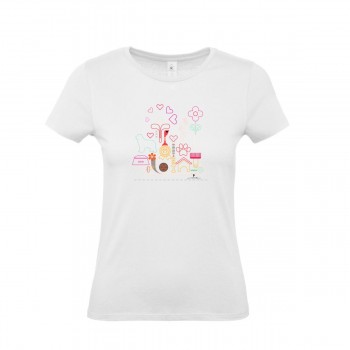 T-Shirt donna con grafica cane Terranova Newfy Passion 2