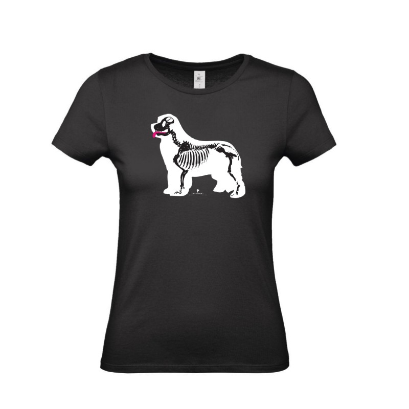 T-Shirt donna con grafica cane Terranova Newfy X Ray T-Shirt donna con grafica cane Terranova Newfy X Ray