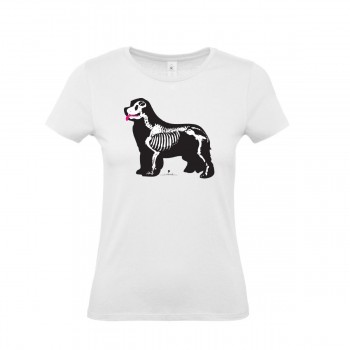 T-Shirt donna con grafica cane Terranova Newfy X Ray