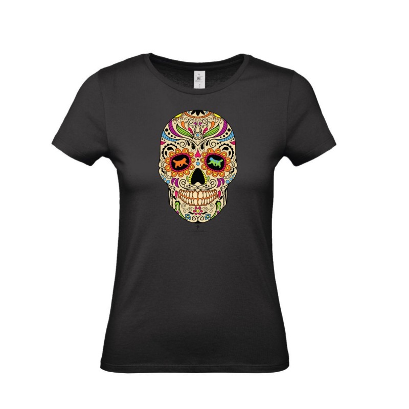 T-Shirt donna con grafica cane Terranova Newfy la noche de los muertos 2 T-Shirt donna con grafica cane Terranova Newfy la noche de los muertos 2
